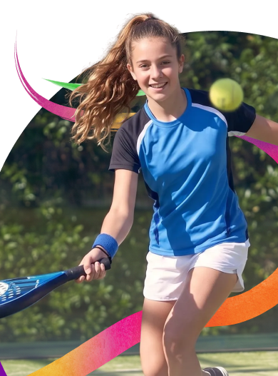 Criança a praticar desporto ao ar livre
