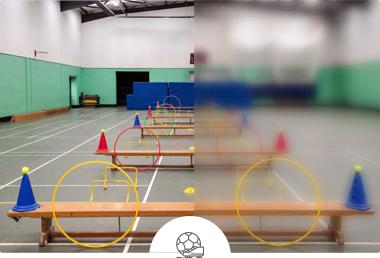 Pavilhão desportivo na escola Pavilhão desportivo na escola
